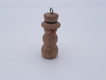 Handmade Wooden Snowman Ornament image 0