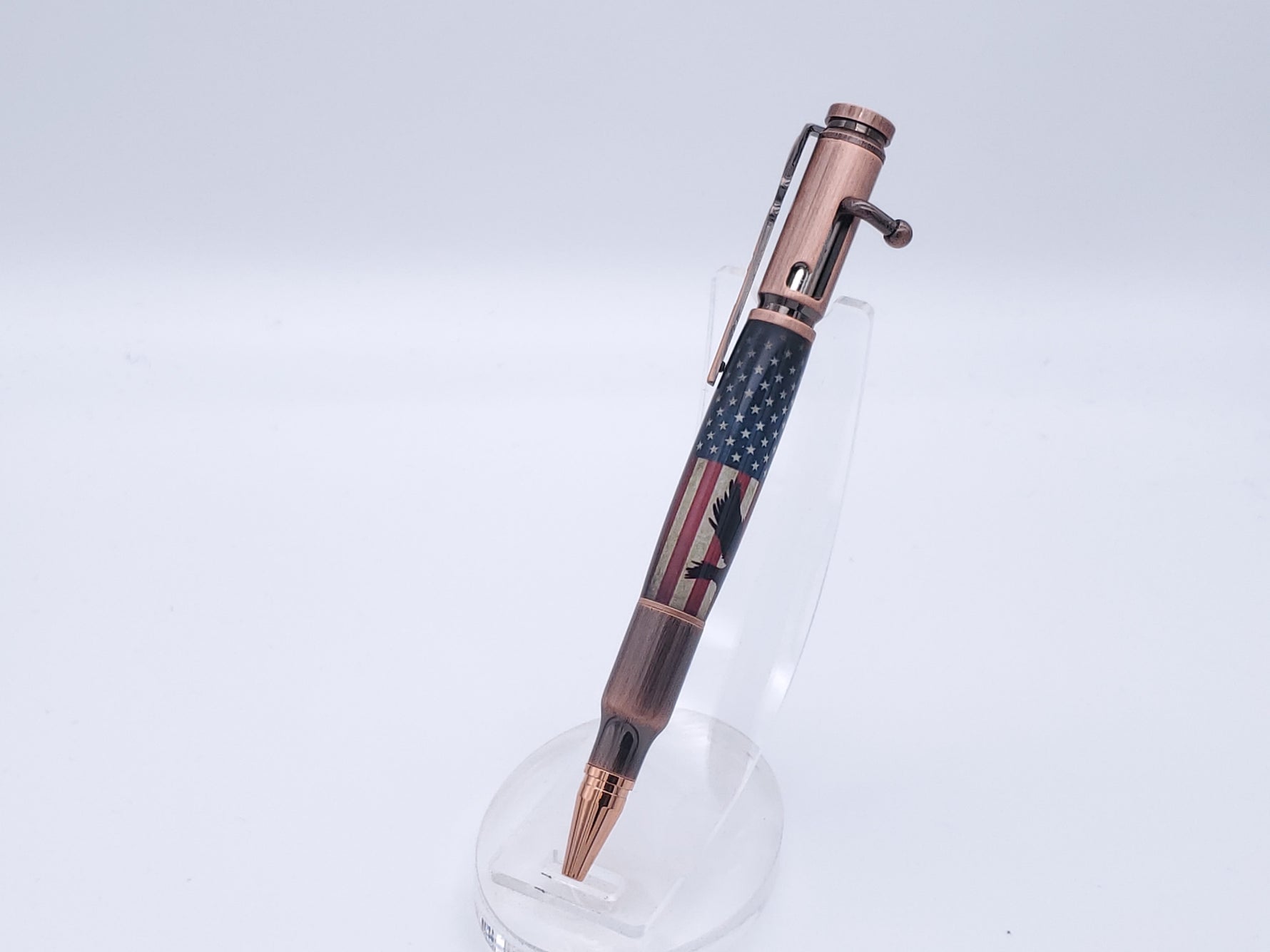 Eagle Bolt Action 30 Cal Ballpoint Pen in Antique Copper Finish image 3