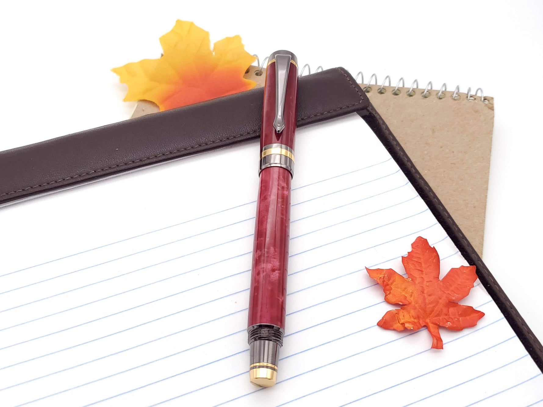 Classic Elite2 24k Gold & Gun Metal Fountain Pen image 9