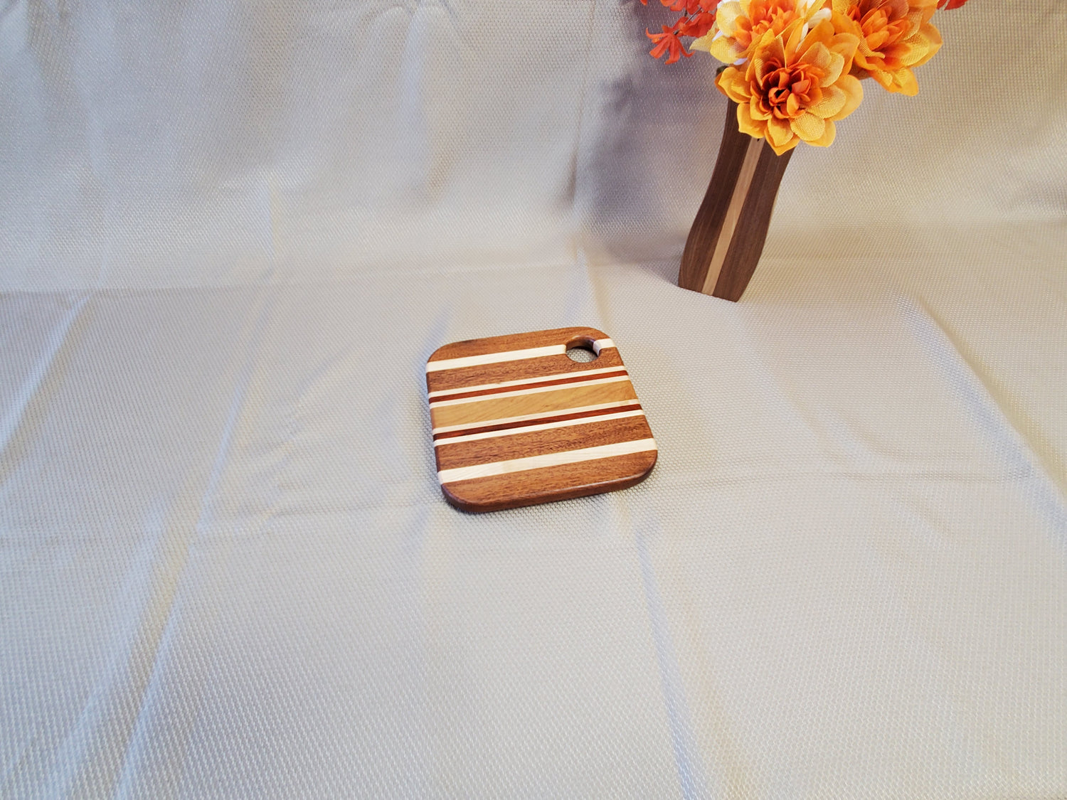 Trivet- Mahogany, Maple, Padauk image 0