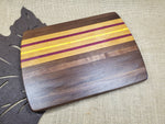 Walnut, Cherry, Purpleheart & Yellowheart Cutting Board image 2