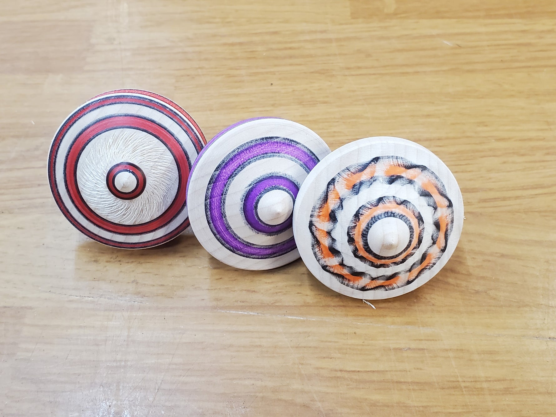Wooden Spin Tops image 3