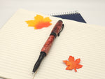 Hot Spot Pink Diamond Knurl Black Chrome Rollerball Pen image 0