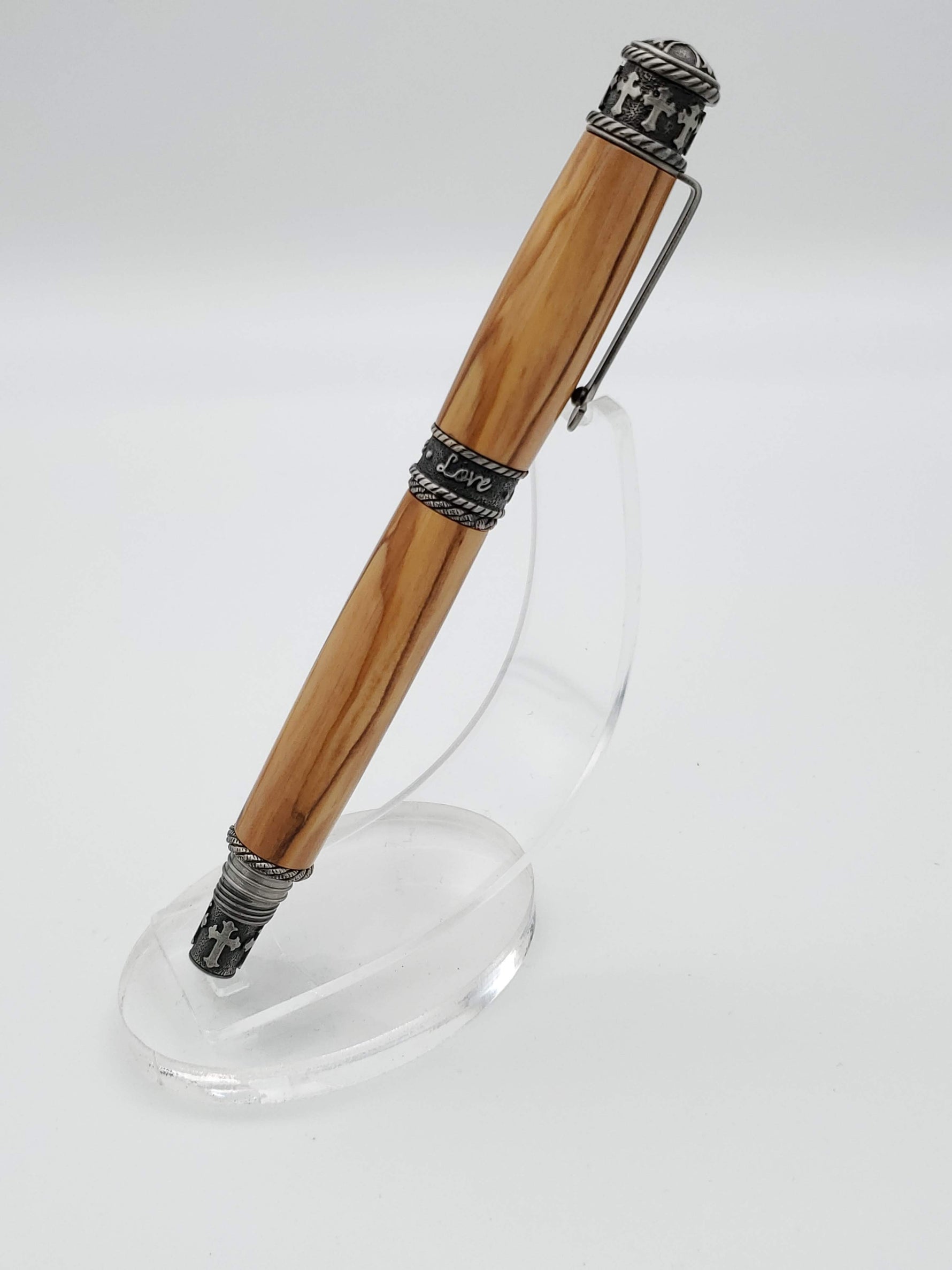 Bethlehem Olive Wood Rollerball Faith Hope Love image 4