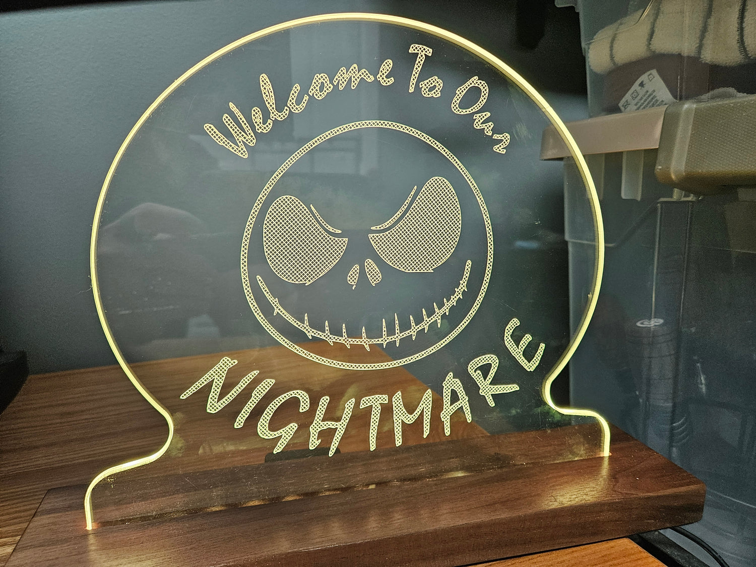 Welcome to Our Nightmare LED Sign image 0