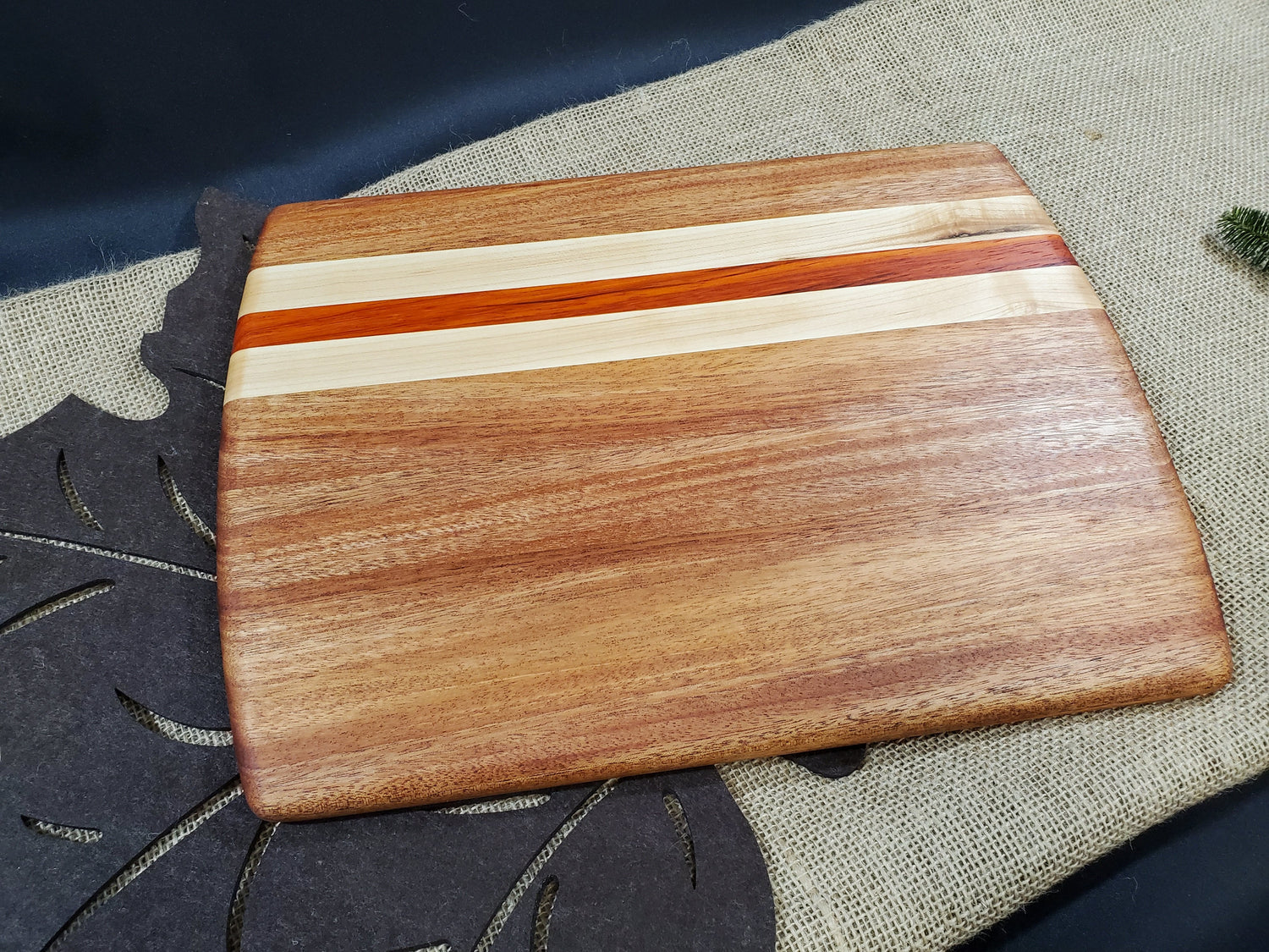 Mahogany, Maple  & Padauk Cutting Board image 1