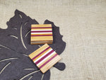 4pc Coaster Set- Cherry, Purpleheart, Mahogany & Maple image 1