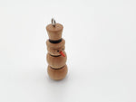 Handmade Wooden Snowman Ornament image 0