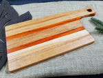 Mahogany, Cherry & Padauk Cutting Board with handle image 3