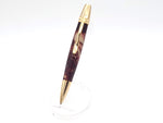 Polaris 24k Gold Ballpoint Pen | Crimson & Cream Acrylic Resin image 4