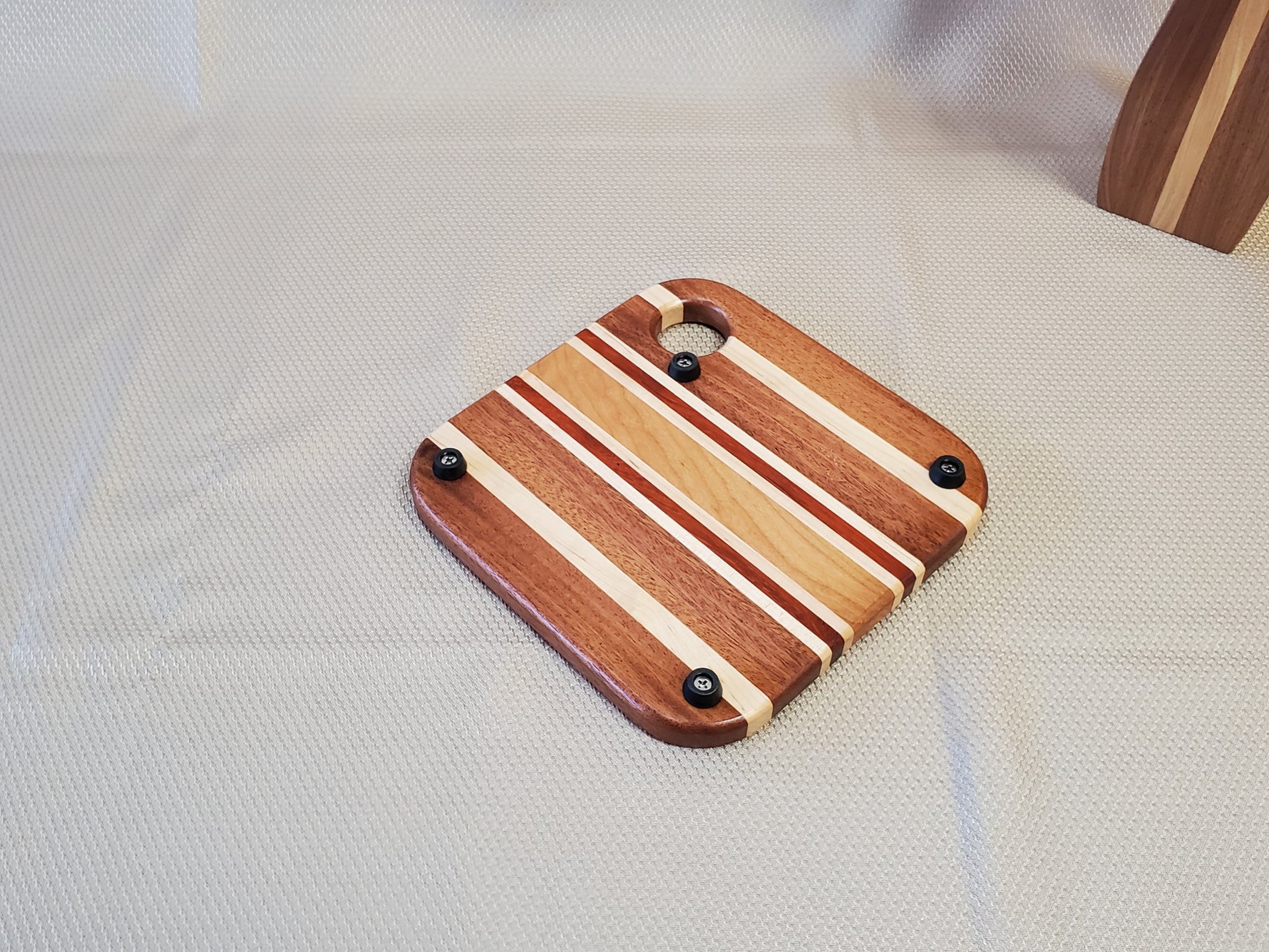 Trivet- Mahogany, Maple, Padauk image 3