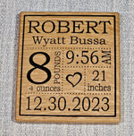 Birth Announcement Baby Stats image 3