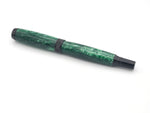 Green Ice Diamond Knurl Black Chrome Rollerball Pen image 3