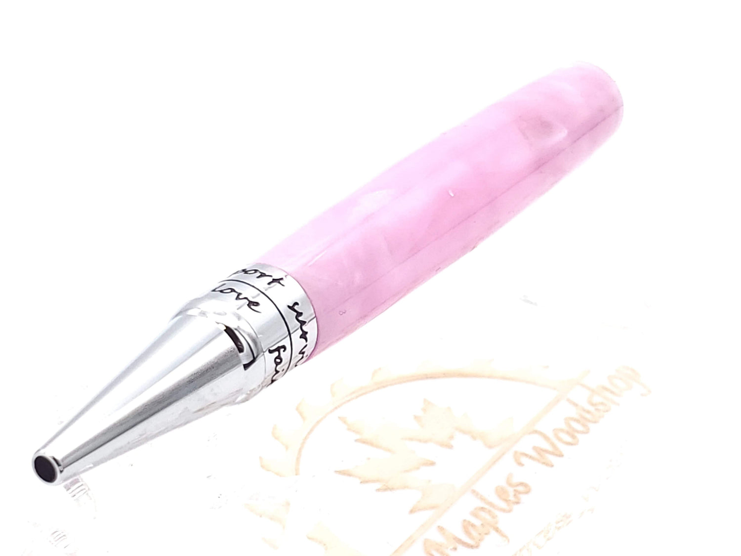 Hope Breast Cancer Pen- Hot Pink Pearl image 2