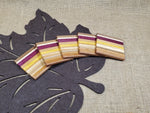 5pc Coaster Set- Cherry, Walnut, Maple, Mahogany, Purpleheart & Yellowheart image 0