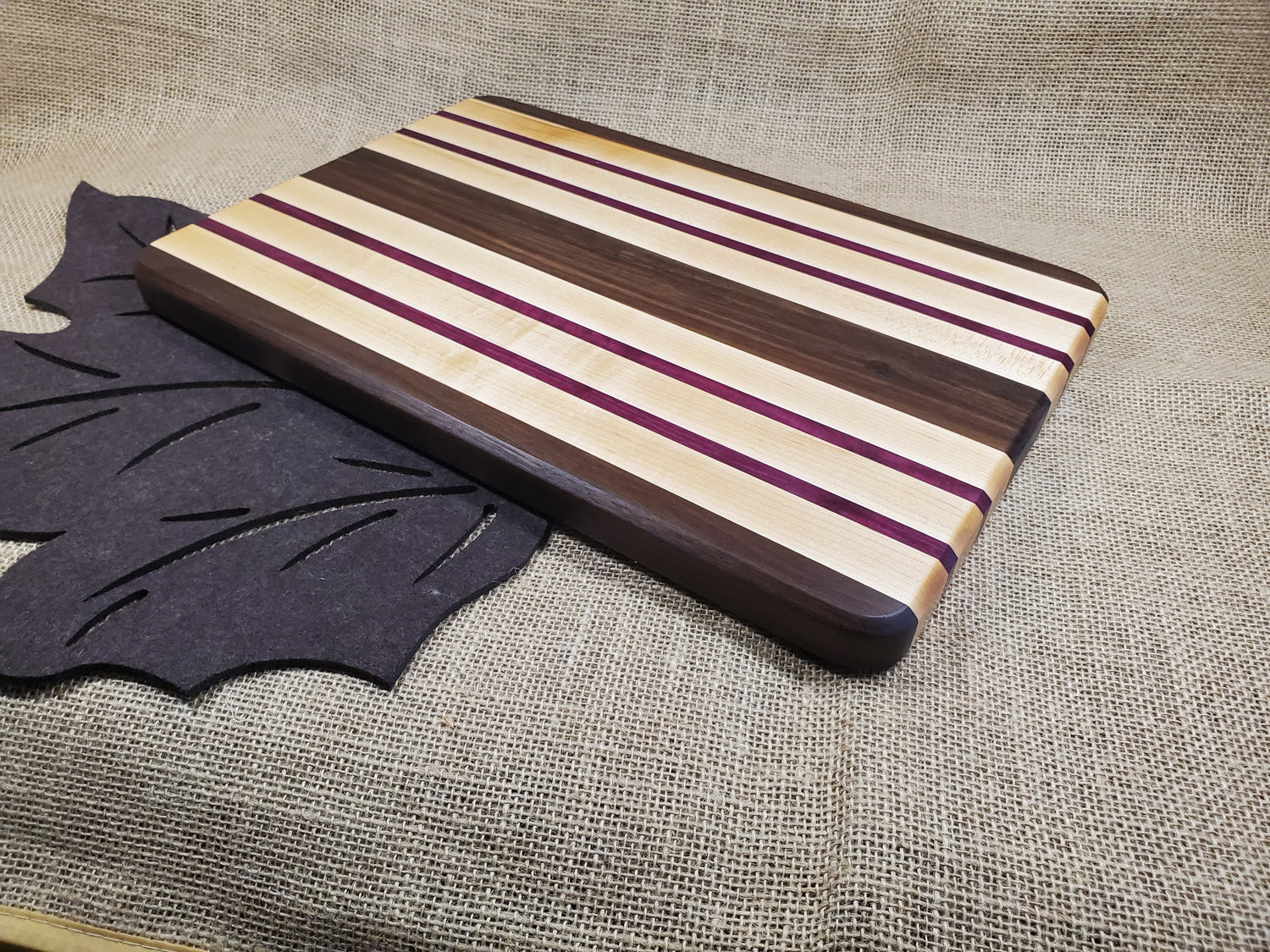 Walnut, Maple & Purpleheart Cutting Board image 2