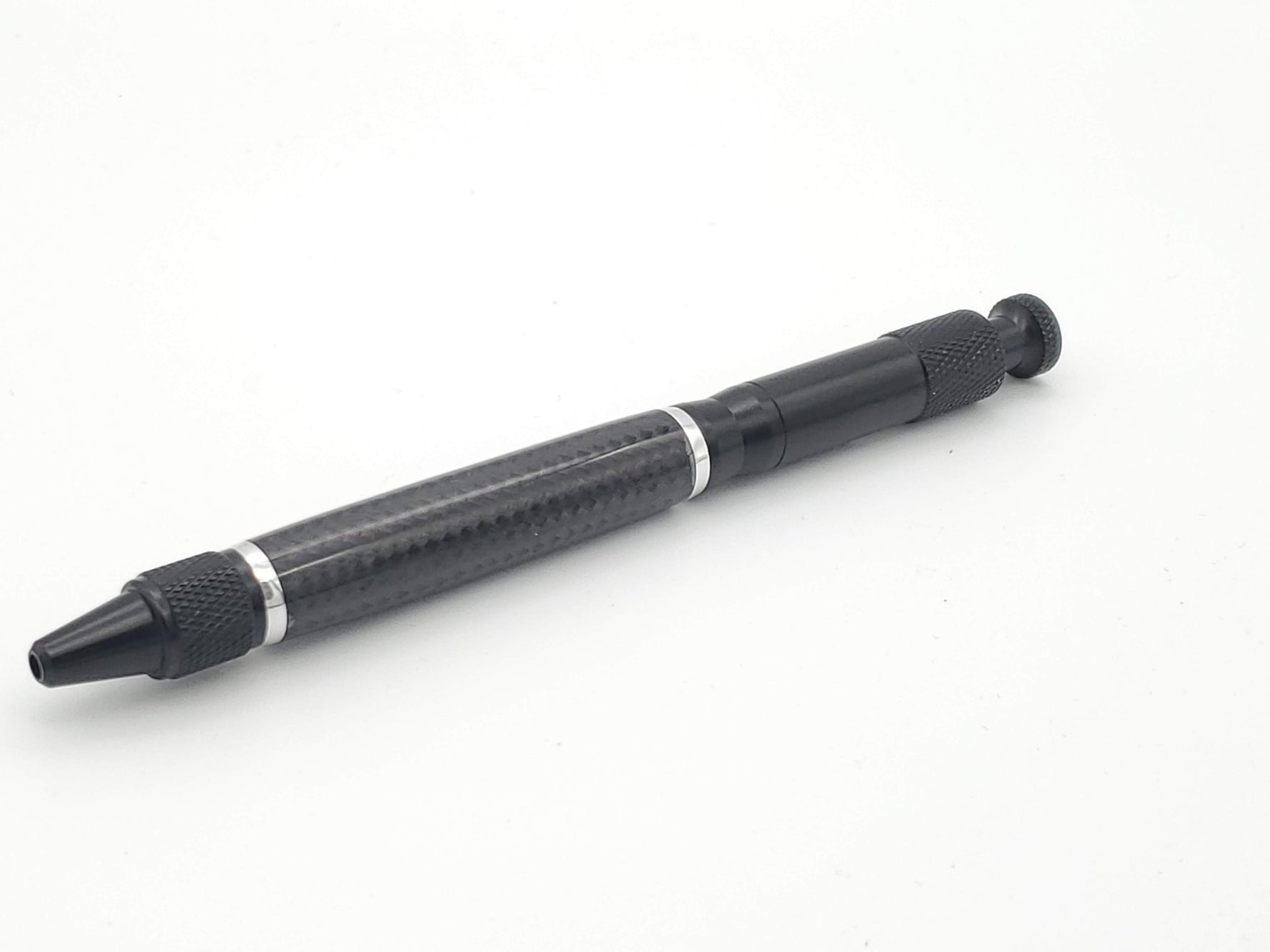 Carbon Fiber & Aluminum Clip Bolt Action Ballpoint Pen image 4