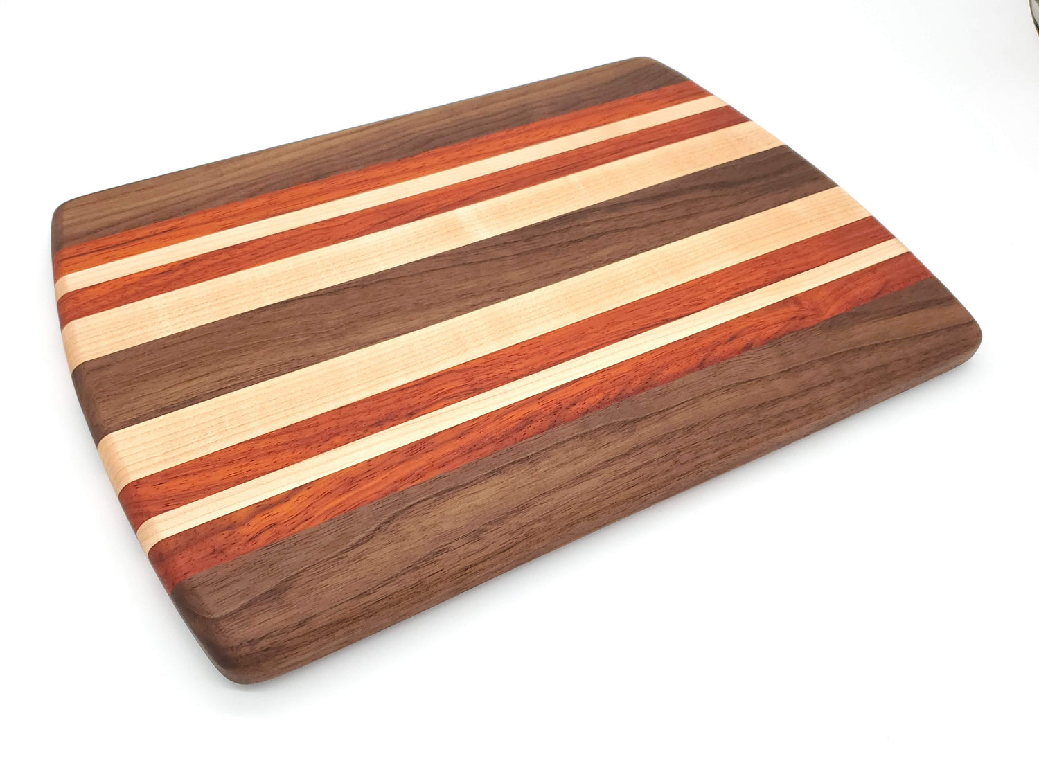 Walnut, Padauk & Maple Cutting Board image 0