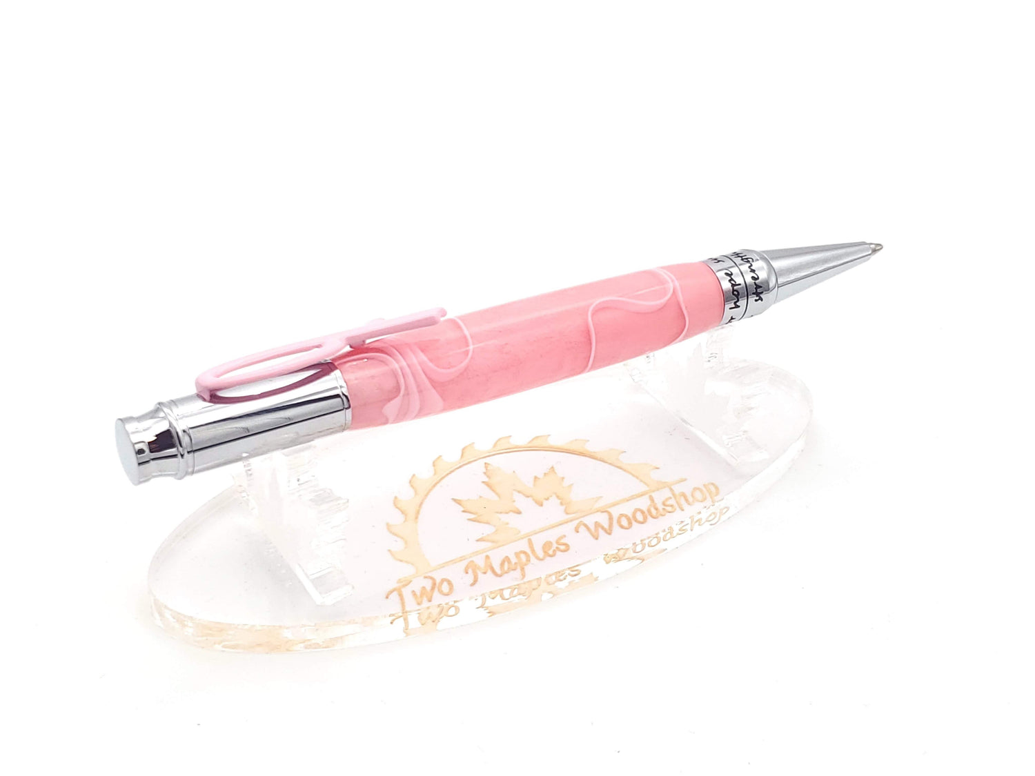 Hope Breast Cancer Pen- Pink Swirl image 0