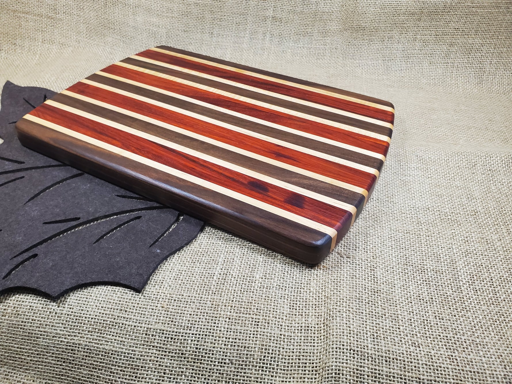 Walnut, Padauk & Maple Cutting Board image 3