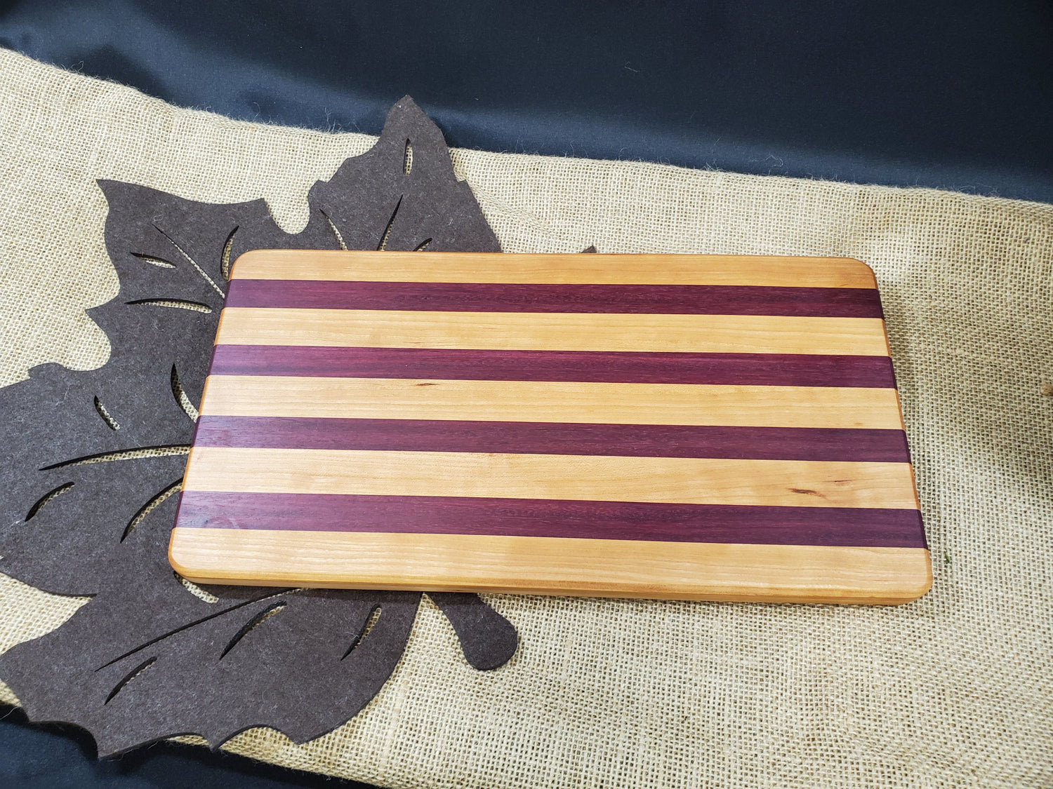 Cherry & Purpleheart Cutting Board image 1