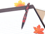 Red & Black Acrylic Ballpoint Twist Pen image 2