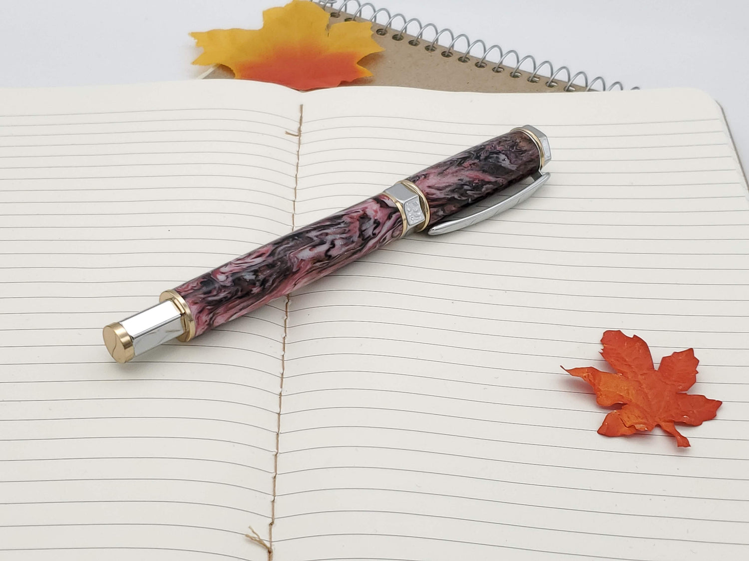 Pink Swirl Vertex Supreme Chrome & Gold image 0