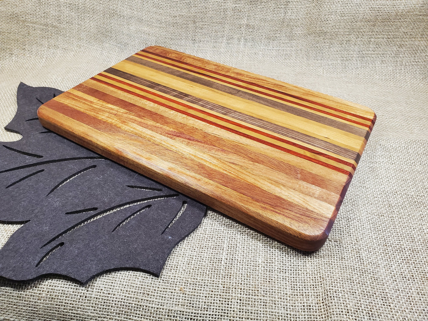 Mahogany, Cherry, Walnut & Padauk Cutting Board image 2