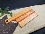 Mahogany, Cherry & Padauk Cutting Board with handle image 1