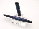 Grape Vines Diamond Knurl Black Chrome Rollerball Pen image 3