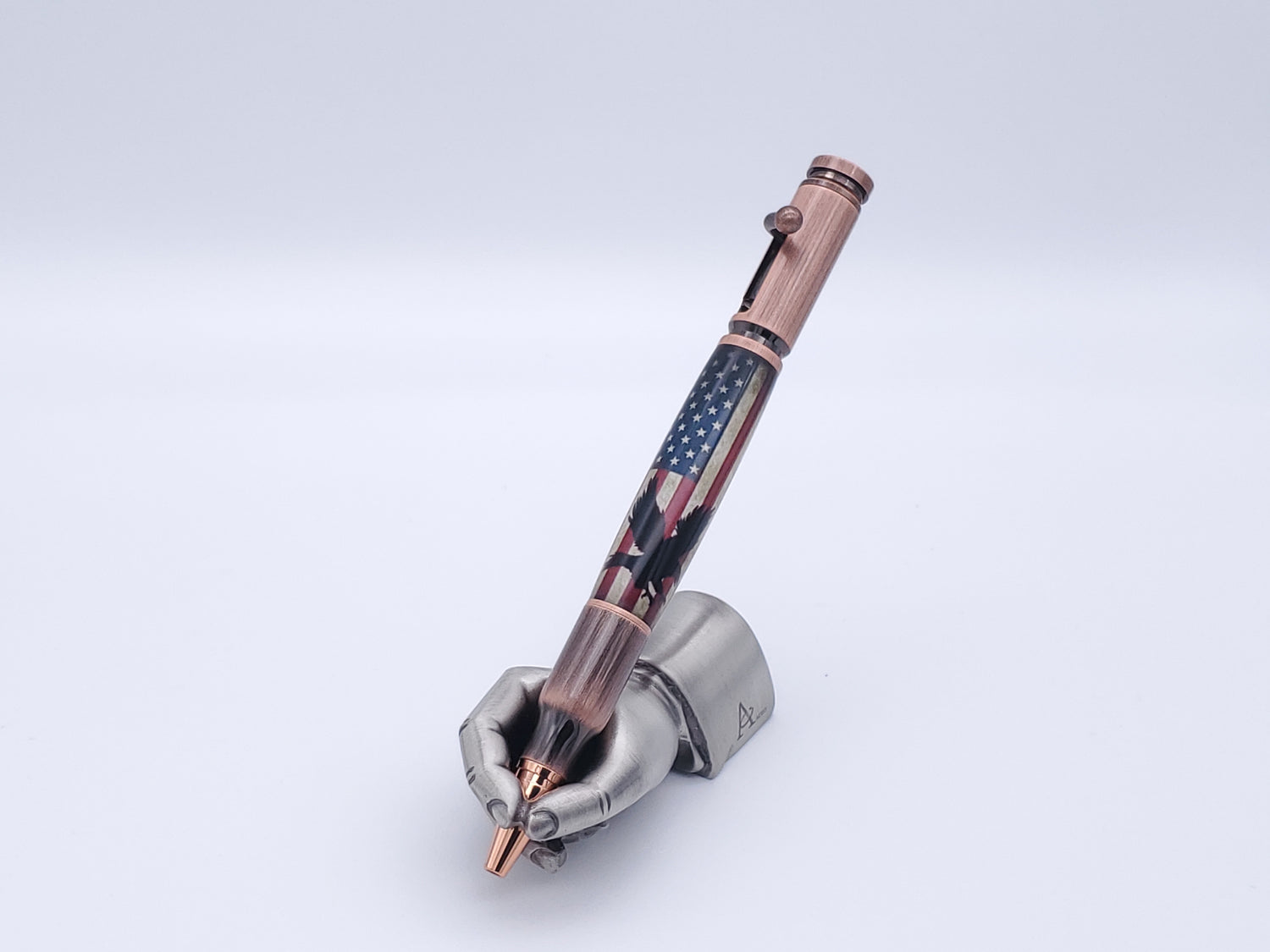 Eagle Bolt Action 30 Cal Ballpoint Pen in Antique Copper Finish image 1