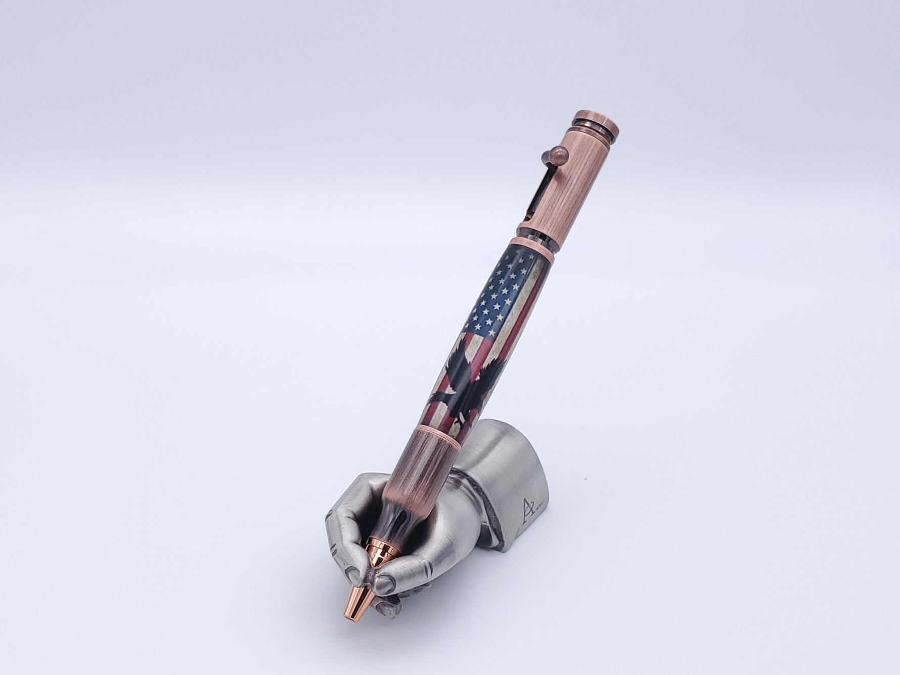 Eagle Bolt Action 30 Cal Ballpoint Pen in Antique Copper Finish image 1
