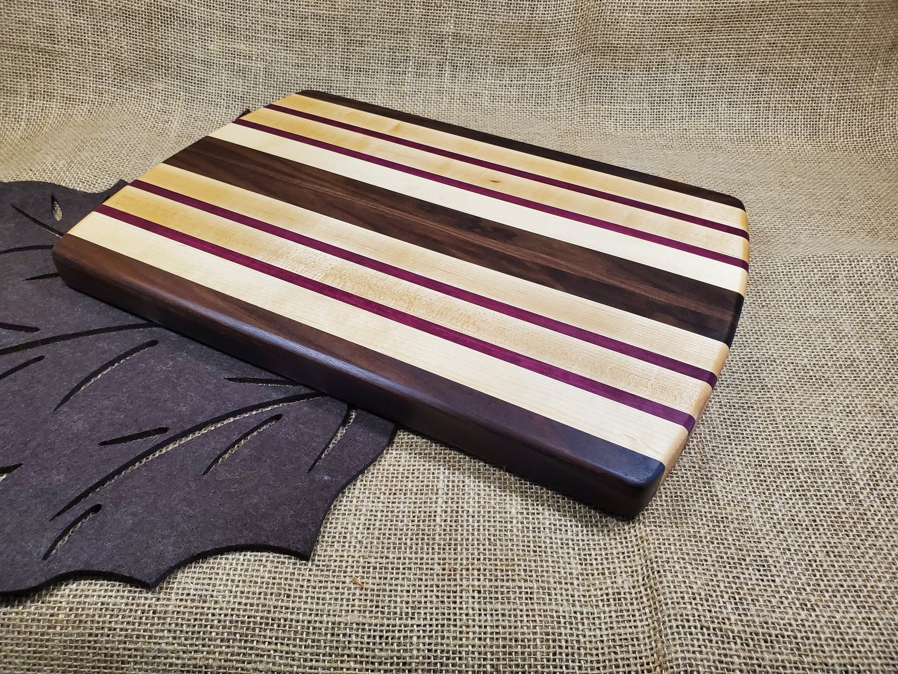Walnut, Maple & Purpleheart Cutting Board image 2