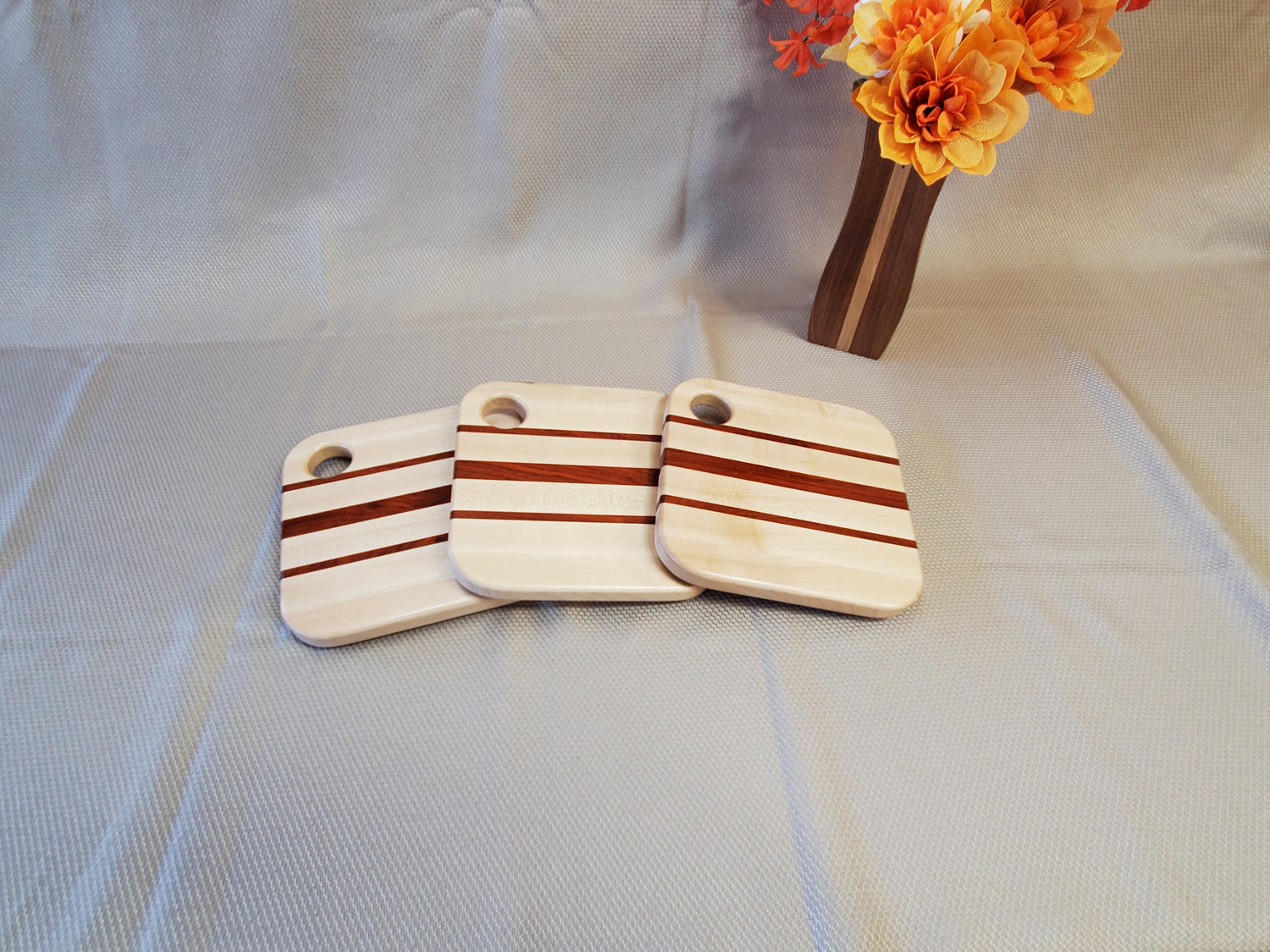 Trivet- Maple, Padauk image 0