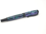 Grape Vines Diamond Knurl Black Chrome Rollerball Pen image 4