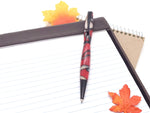 Red & Black Acrylic Ballpoint Twist Pen image 1