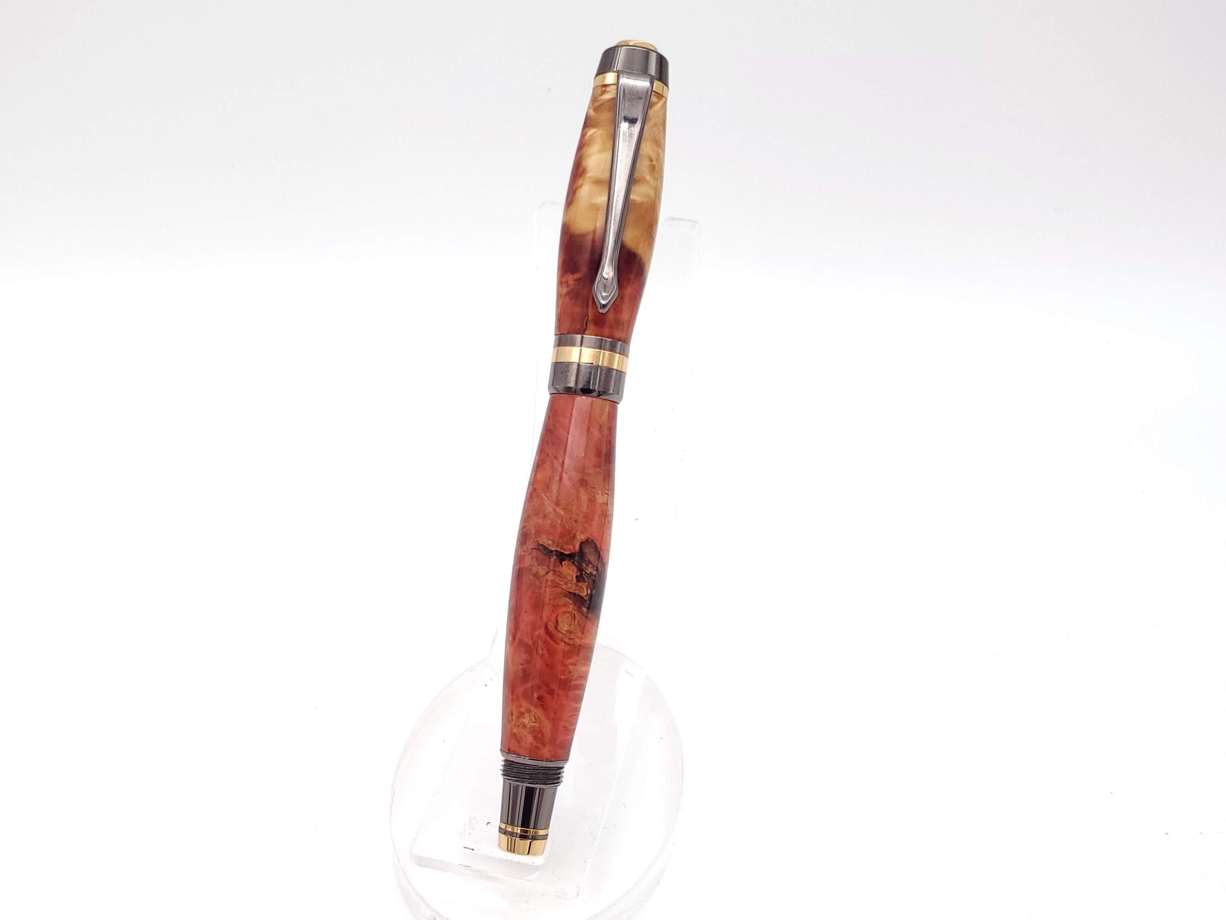 Fountain Pen & Rollerball Set | Box Elder Burl image 12