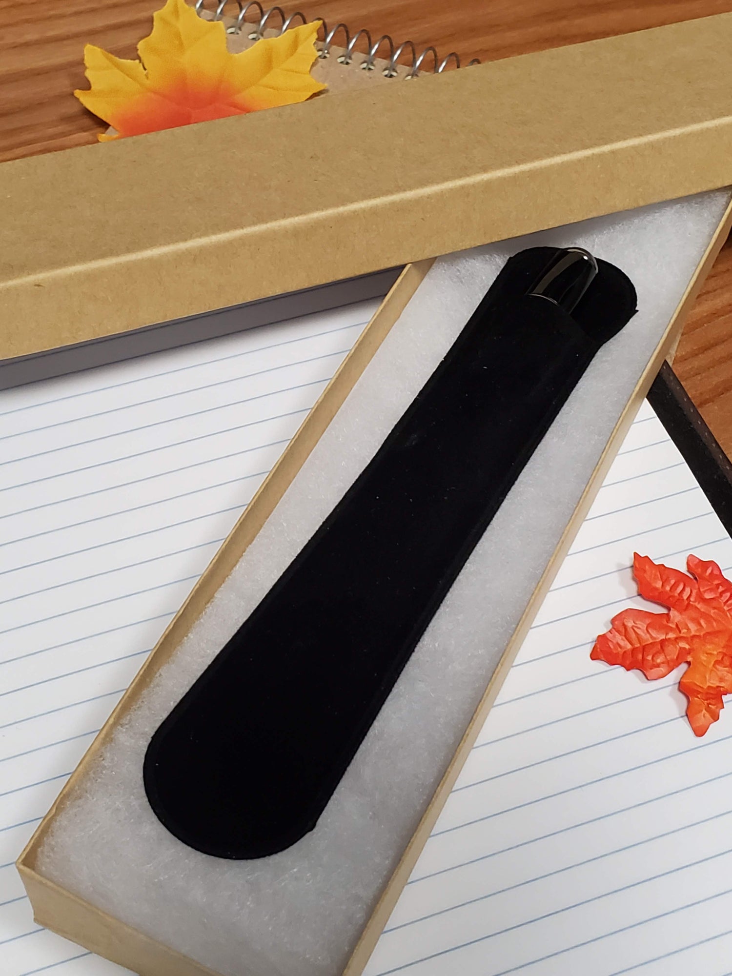 Polaris 24k Gold Ballpoint Pen | Crimson & Cream Acrylic Resin image 8