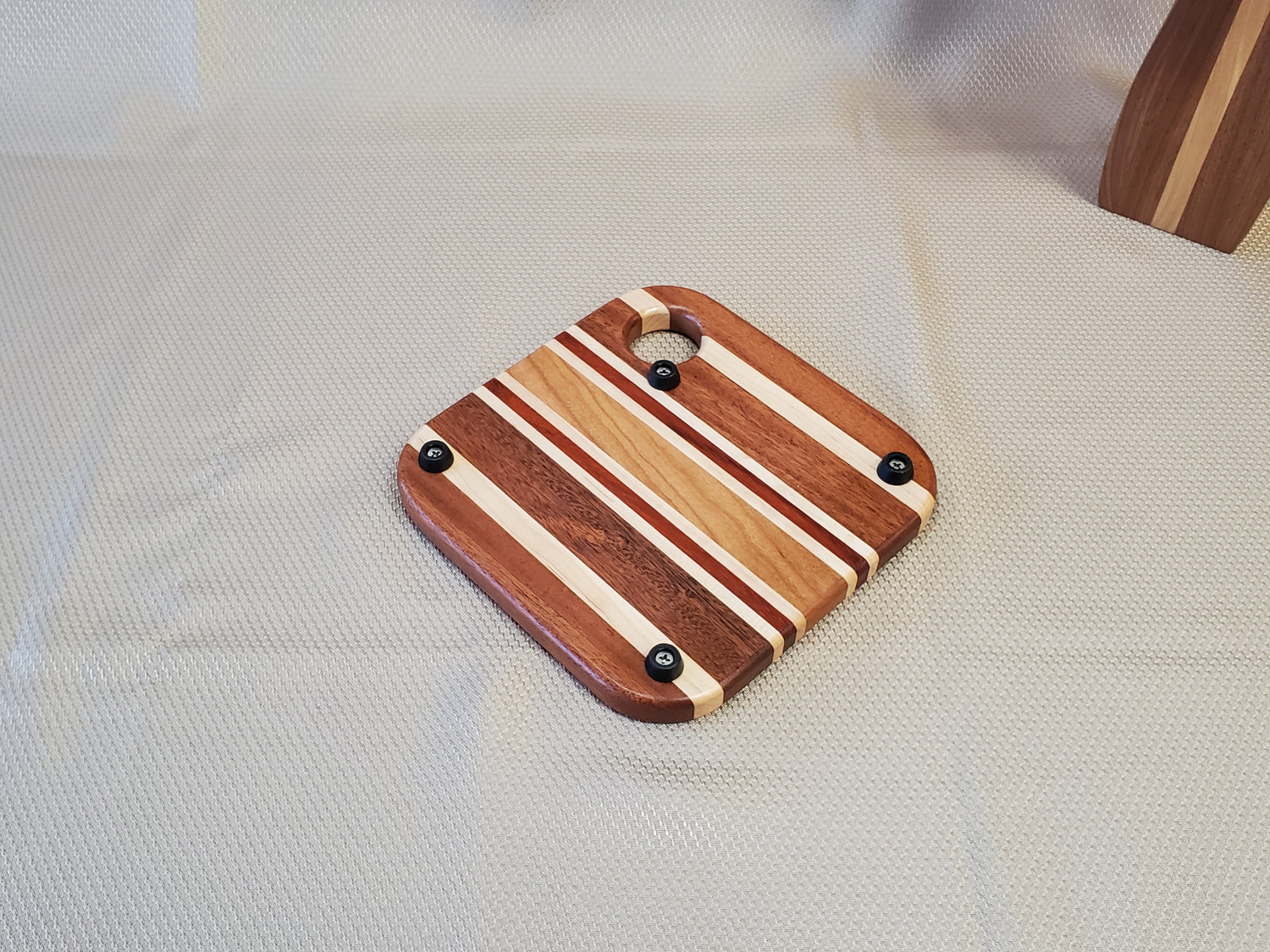 Trivet- Mahogany, Maple, Padauk image 1