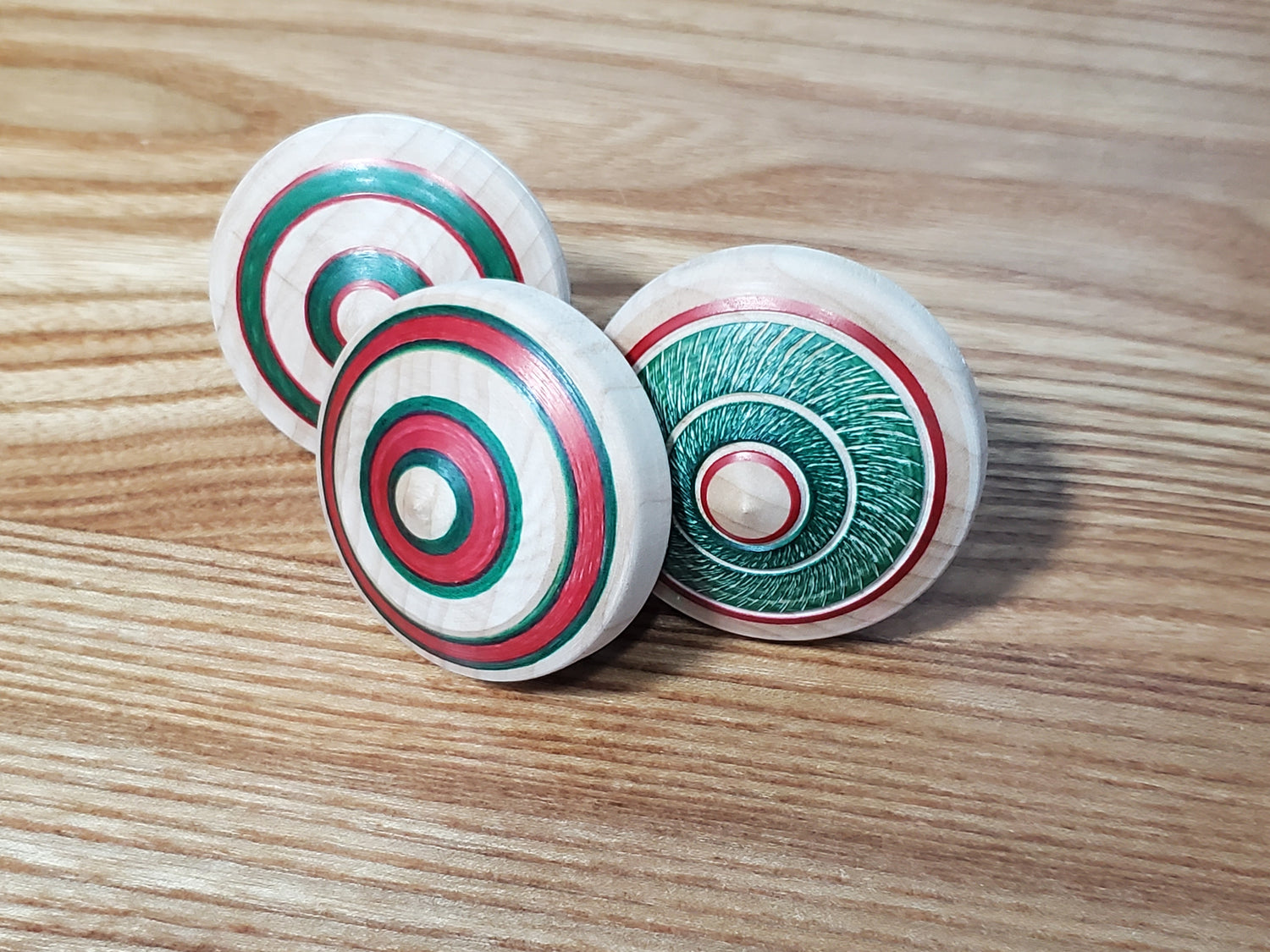 Wooden Spin Tops image 2