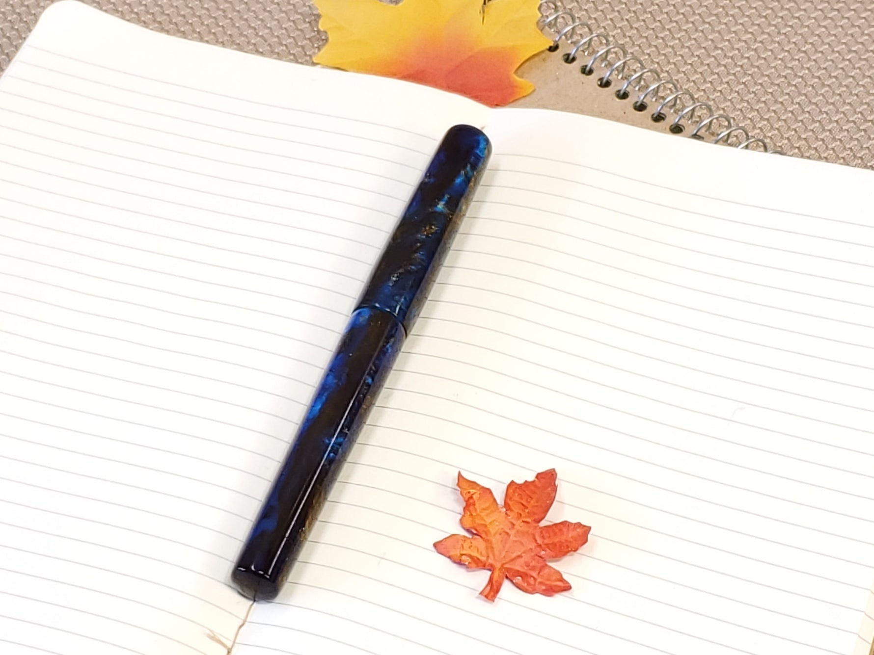 Golden Azure - Acer Model || Bespoke Fountain Pen || Bock 