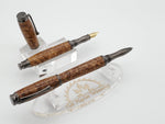 Fountain Pen & Rollerball Set | Black Ash Burl Virage Gun Metal image 7