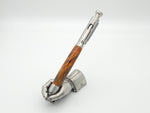 Clip Bolt Action Ballpoint Pen in Orange cast acrylic image 2