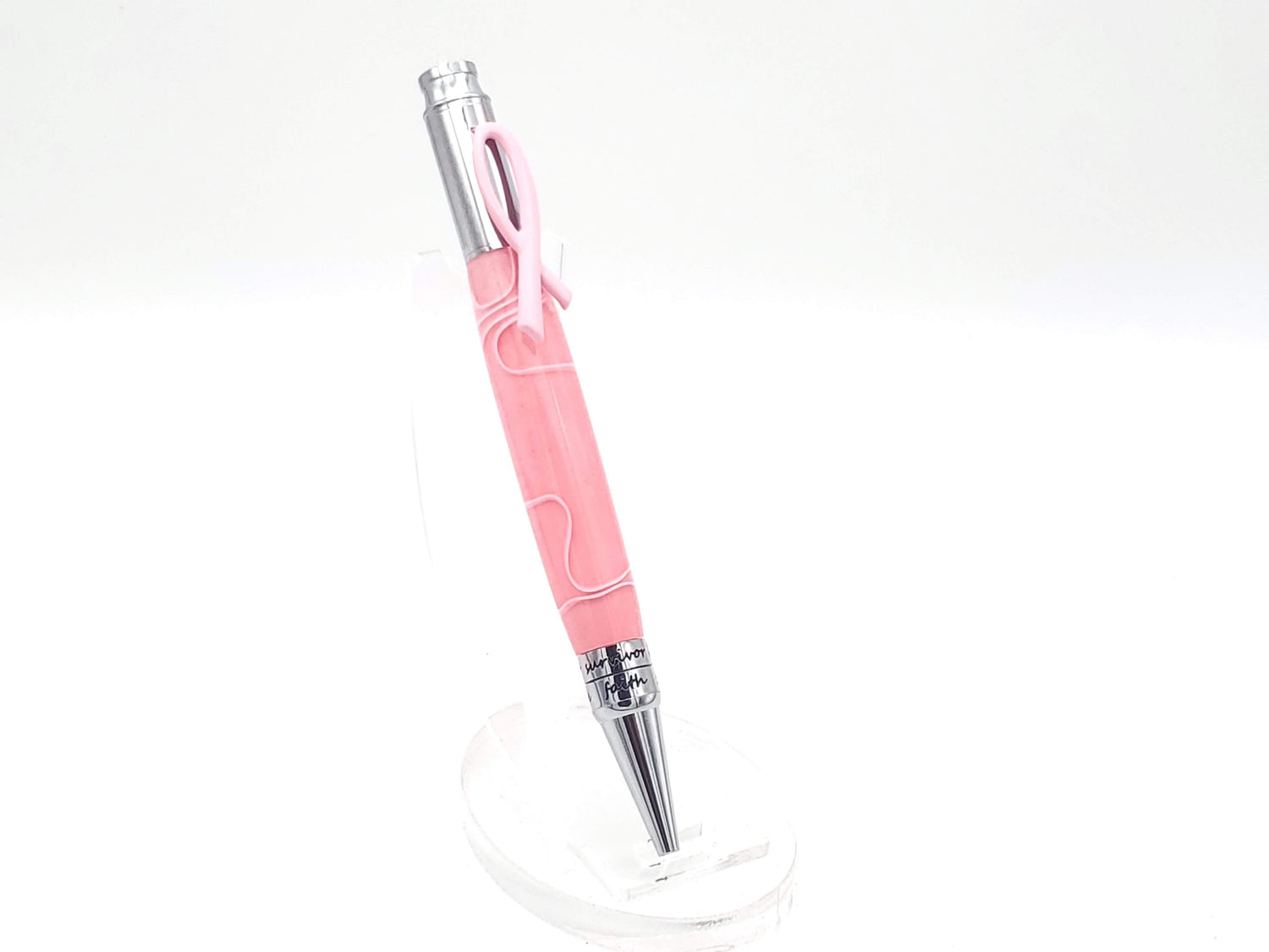 Hope Breast Cancer Pen- Pink Swirl image 1