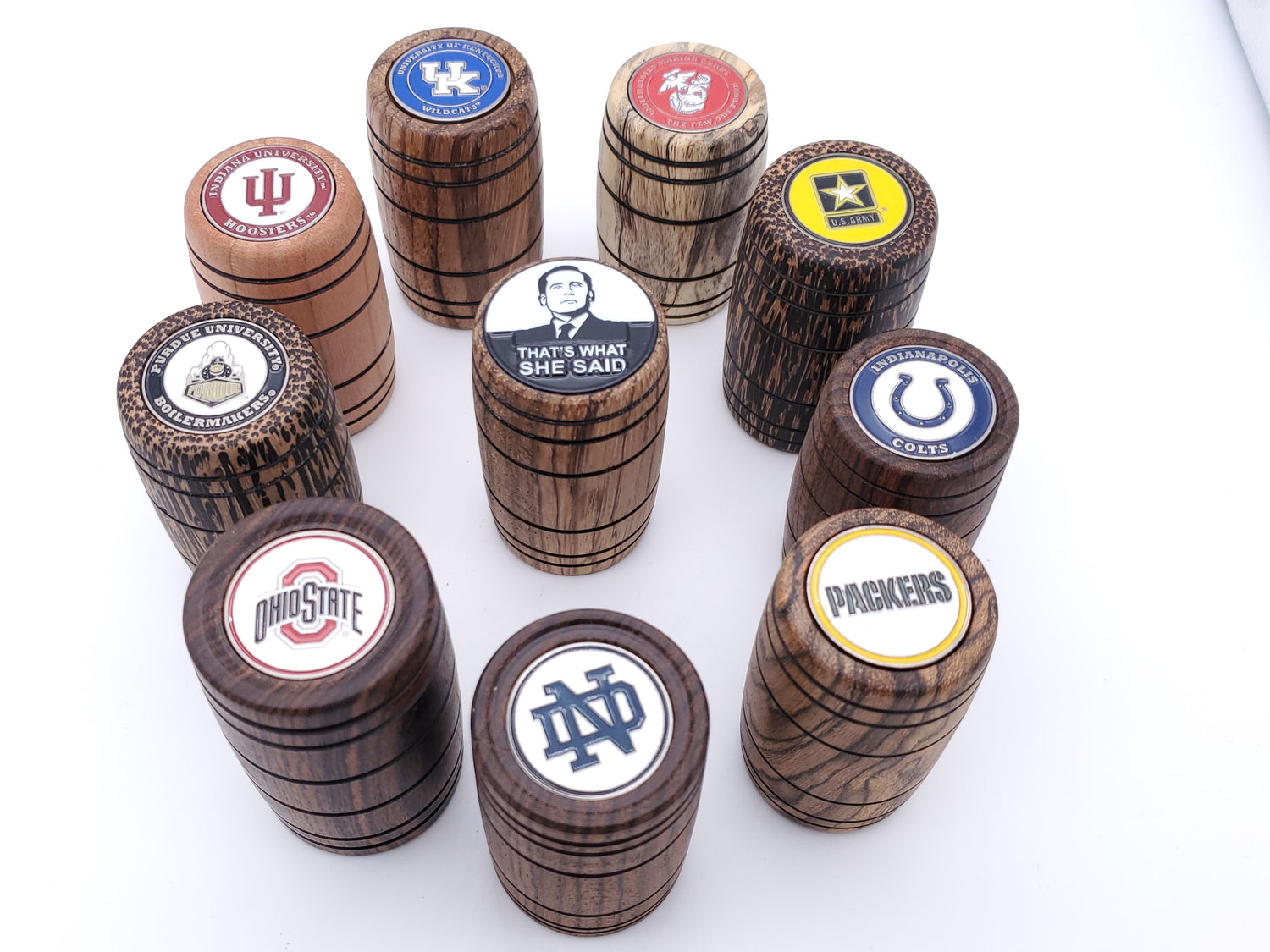 Team Spirit Bottle Stoppers || Reversible Logos || Stainless Steel image 0