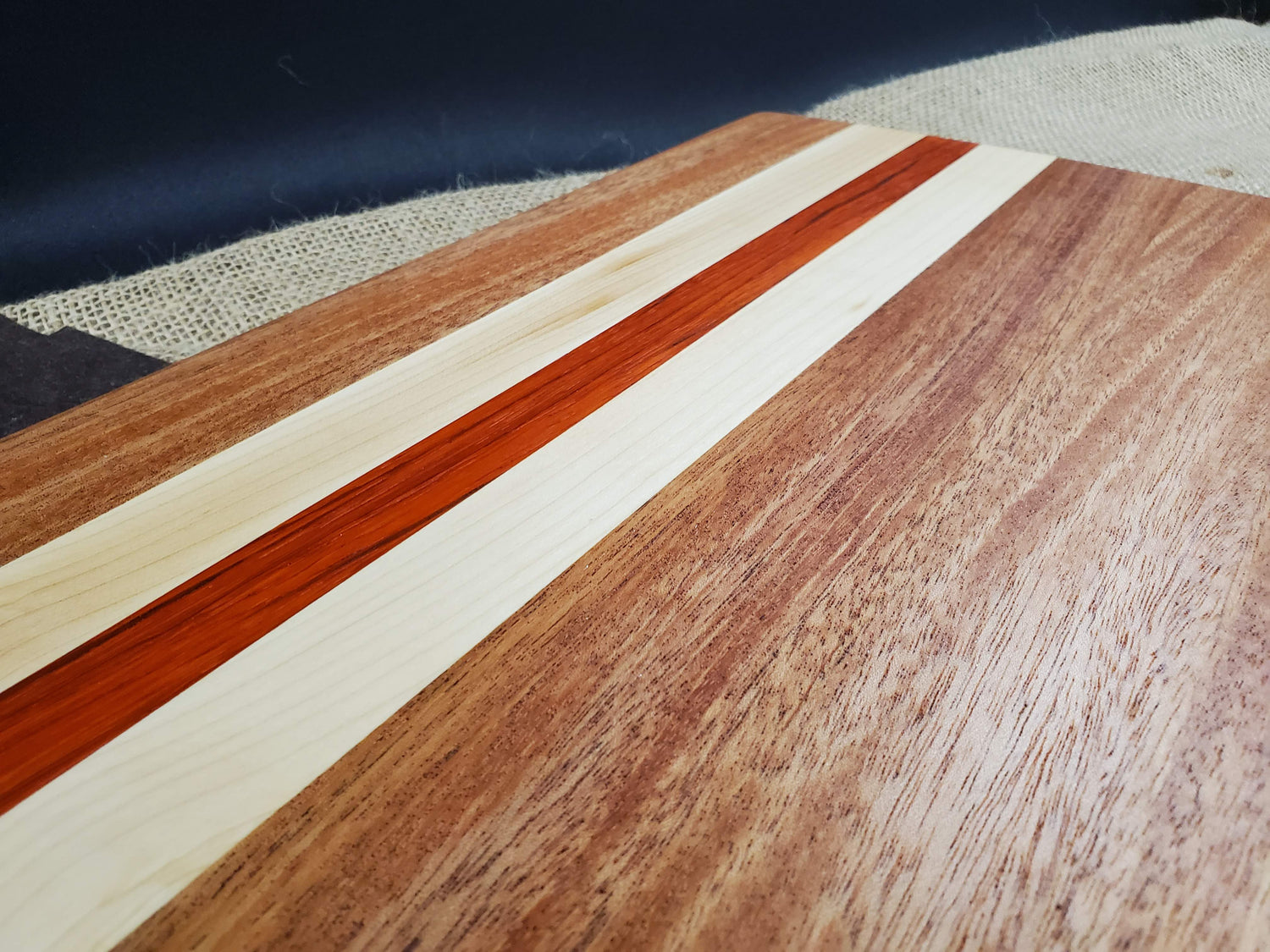 Mahogany, Maple  & Padauk Cutting Board image 1