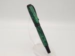 Green Ice Diamond Knurl Black Chrome Rollerball Pen image 5