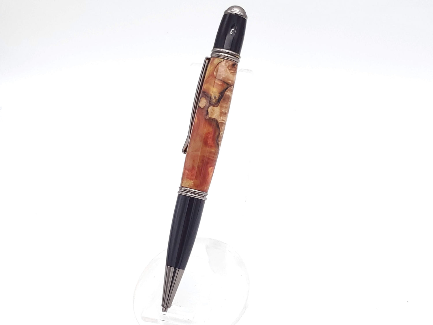 Maple Burl & Resin Gatsby Ballpoint Twist Pen image 1