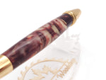 Polaris 24k Gold Ballpoint Pen | Crimson & Cream Acrylic Resin image 7