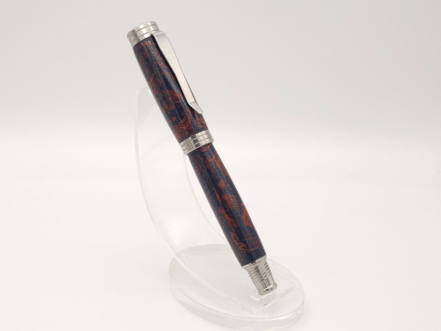 Blue Steel & Copper M3 Desire Rollerball Pen image 2